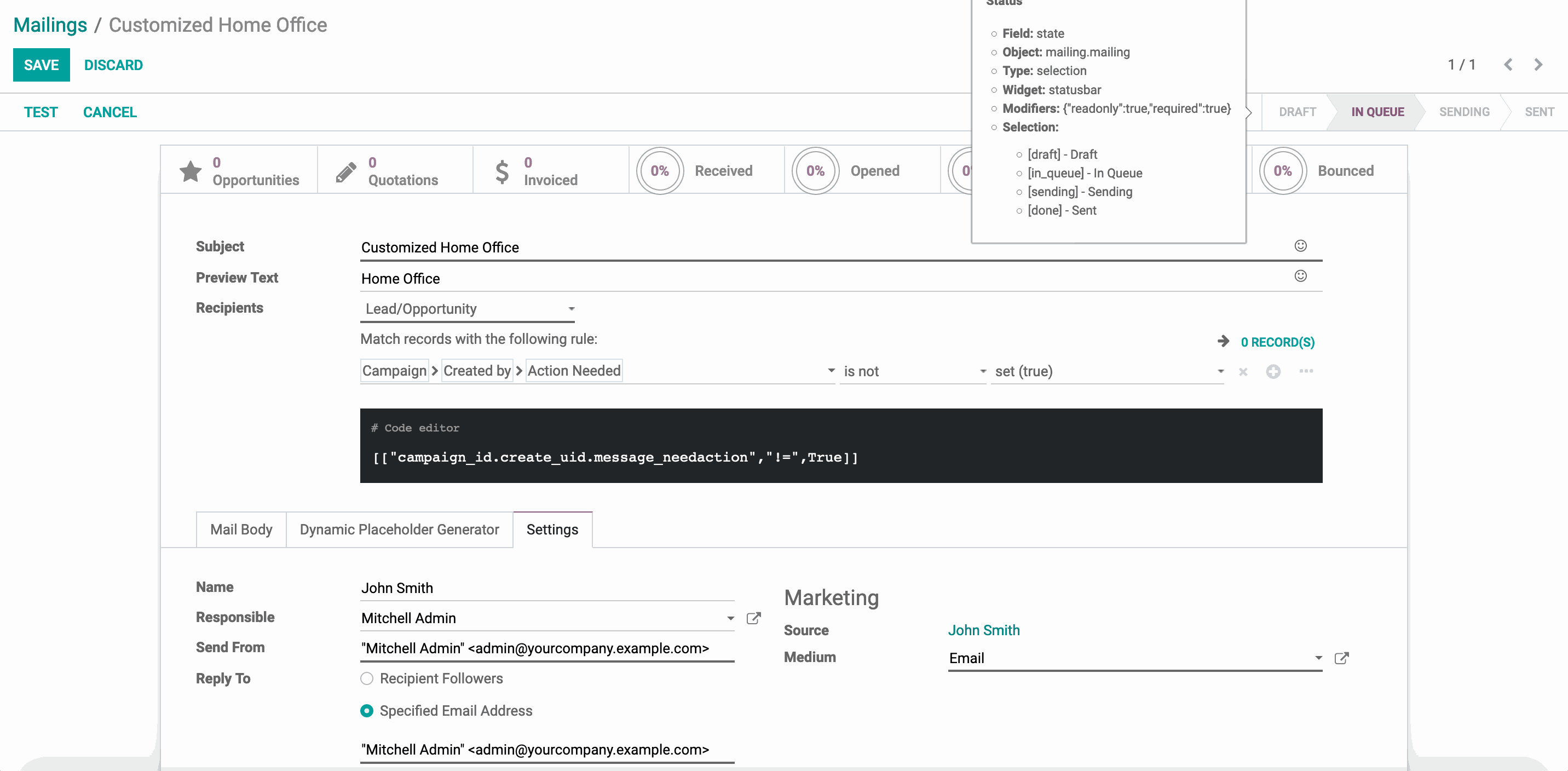 Odoo • Image and Text