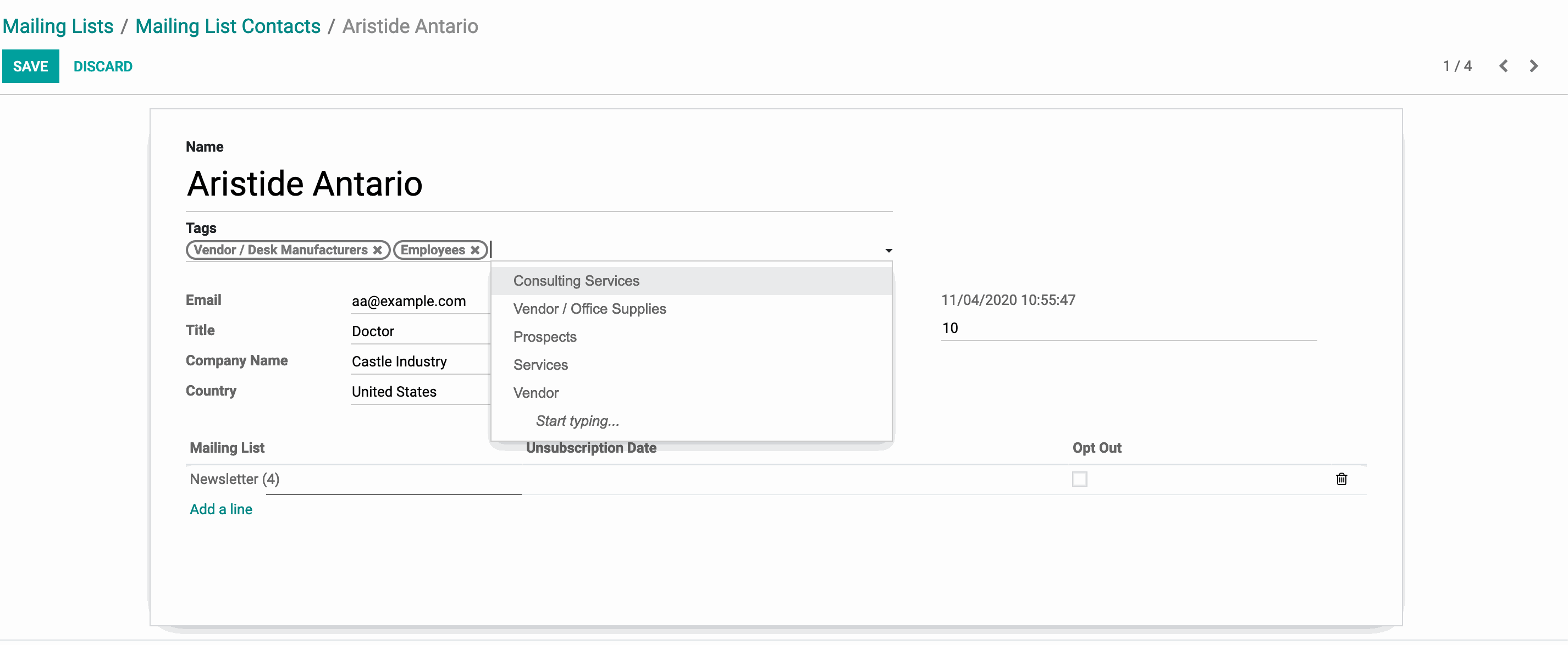 Odoo • Image and Text