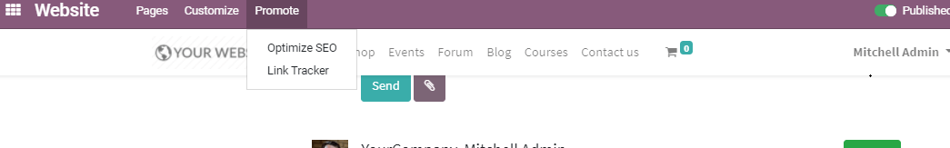 Odoo • A picture with a caption
