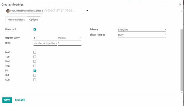 Odoo • Text and Image
